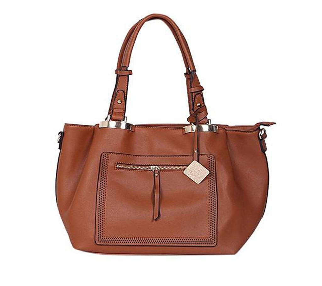 Fire Brick Artificial Leather Shoulder Bag For Women