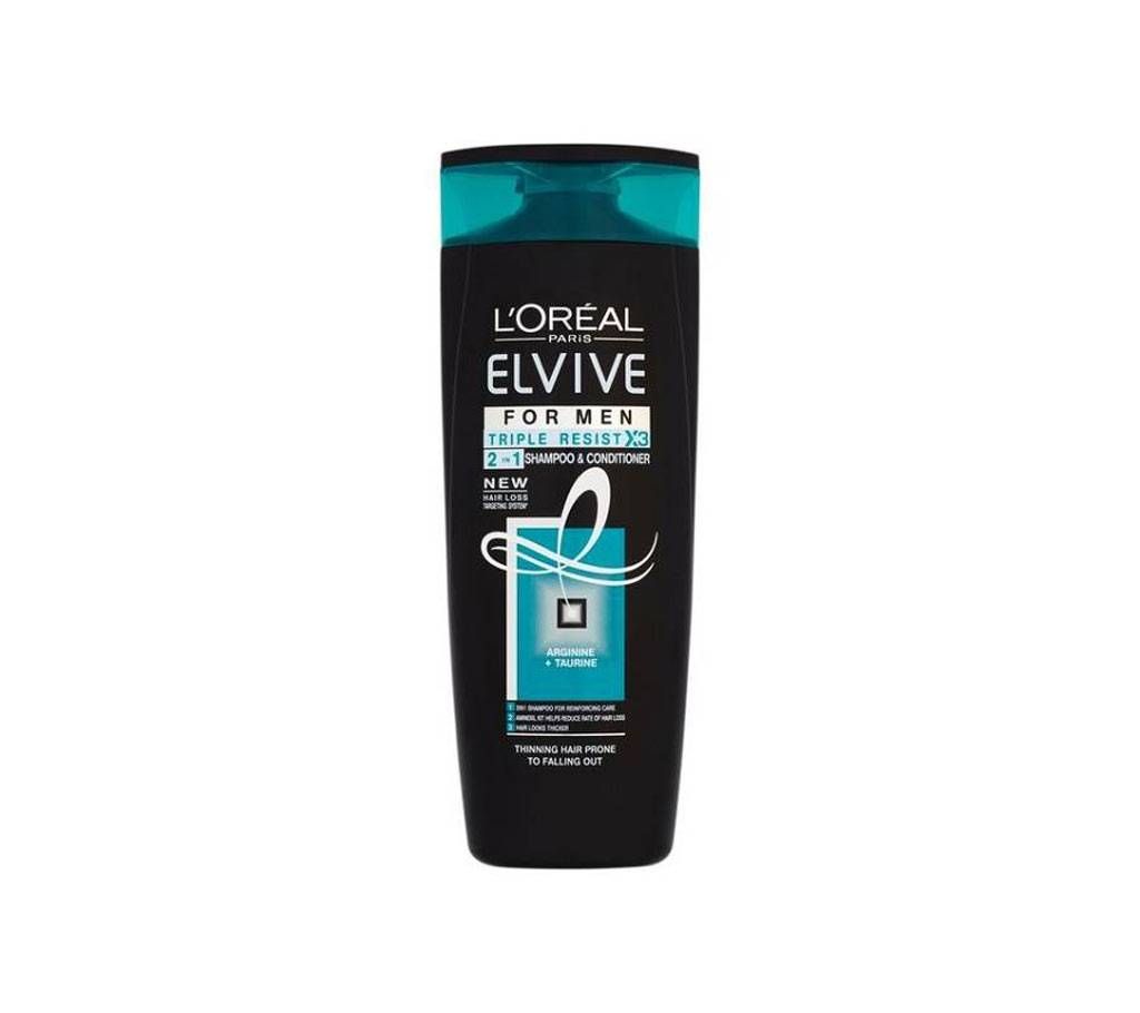 L'oreal Elvive Men Triple Resist Shampoo (Bigger Pack) France
