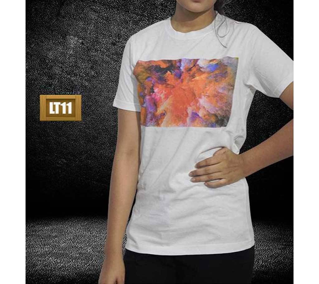 Splash Print Half sleeve T-shirt For Men