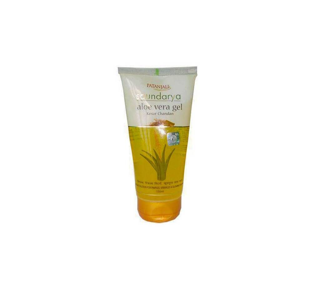 Patanjali Saundarya Alovera Gel Kesar Chandan 150gram India 