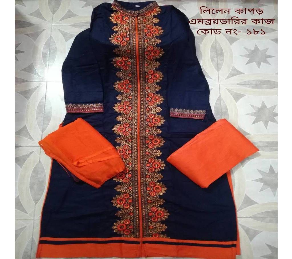 Embroidery Work Ready-made 3pc