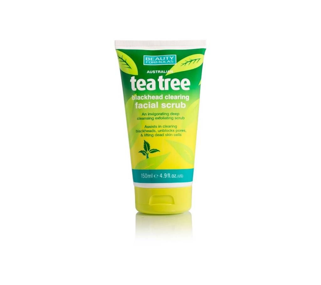 Beauty Formulas - Tea Tree Exfoliating Facial Scrub - 150ml Uk