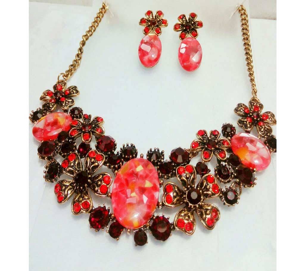 Indian stone setting necklace 