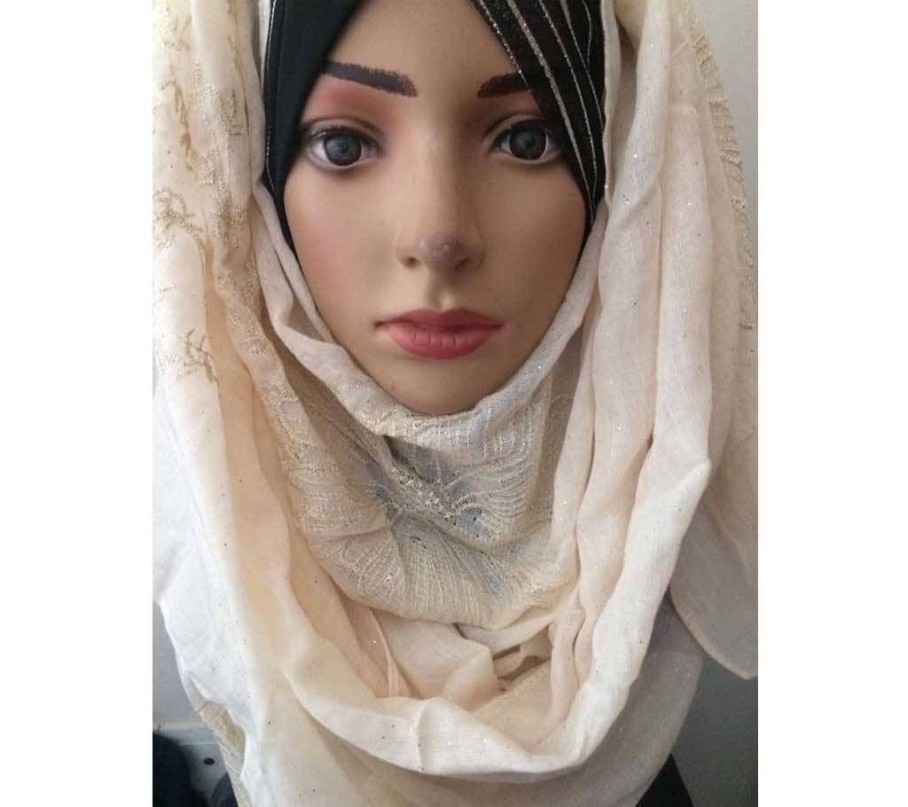 Cotton shimmery hijab