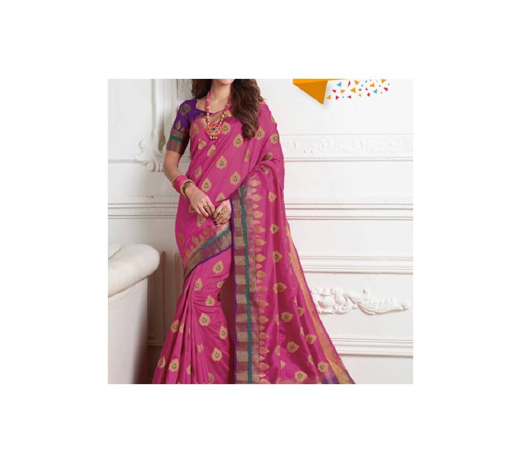 Pink Silk Indian Saree