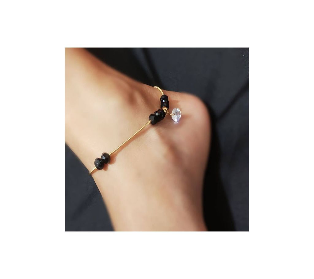Golden Zinc Alloy Anklet for Women