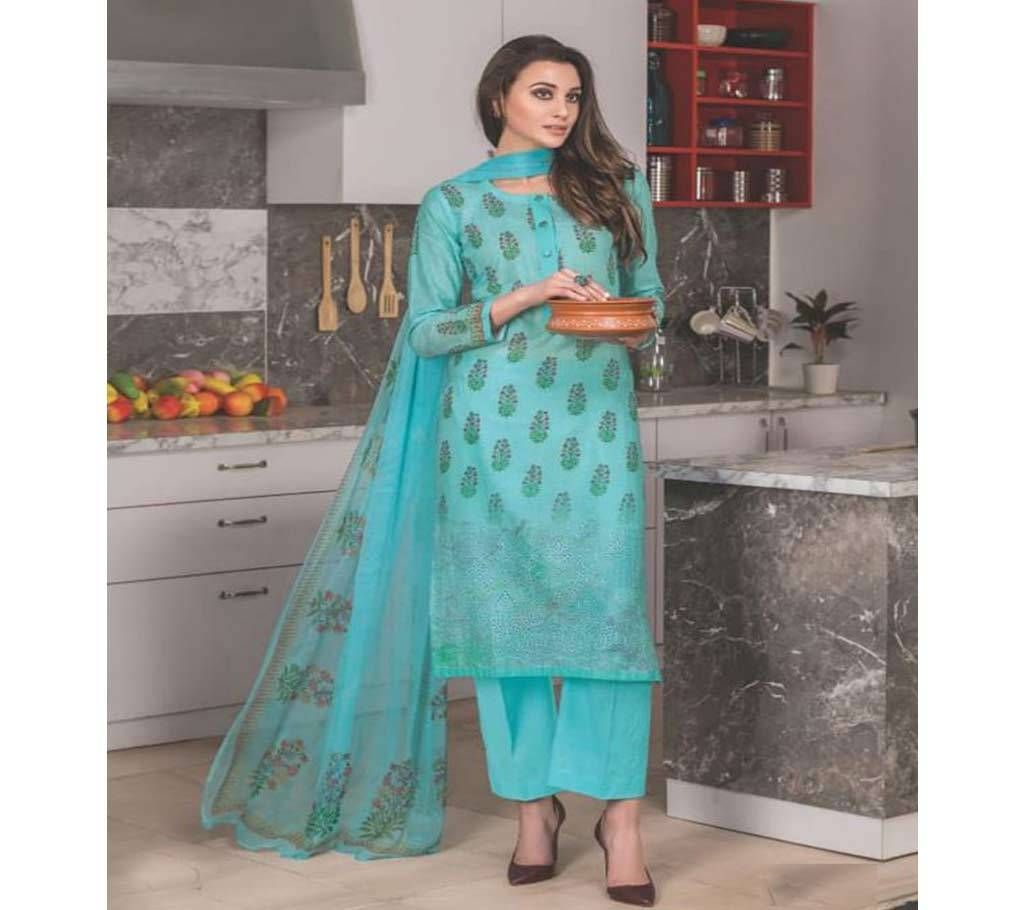 Rivaa Latika - 863 Unstitched Cotton Suit
