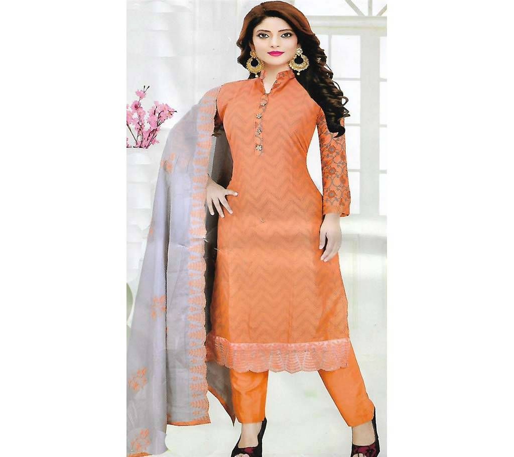 Cotton Unstitched Shalwar Kameez