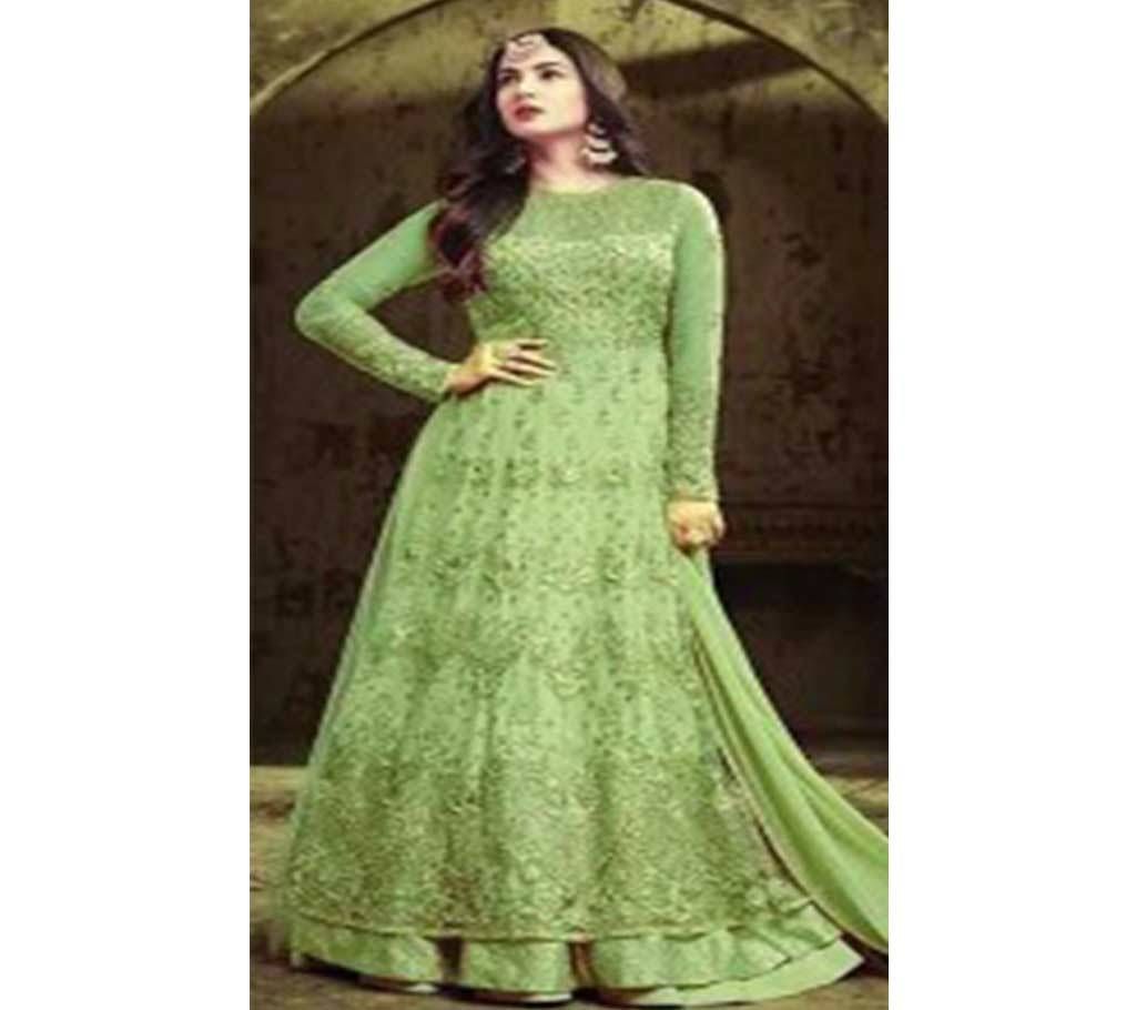 Unstitched Georgette long Anerkoli Dress