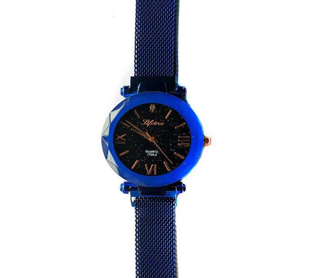 Magnetic Ladies wrist watch-Blue