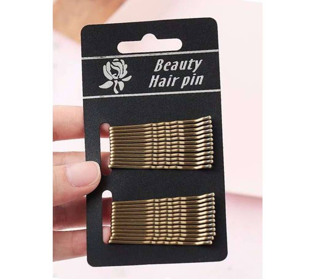 24Pcs/Pack Basic Black Gold 5CM Barrettes Female Hair Clips Headbands Hairpins Hairstyle Hair Accessories for Women Girls
