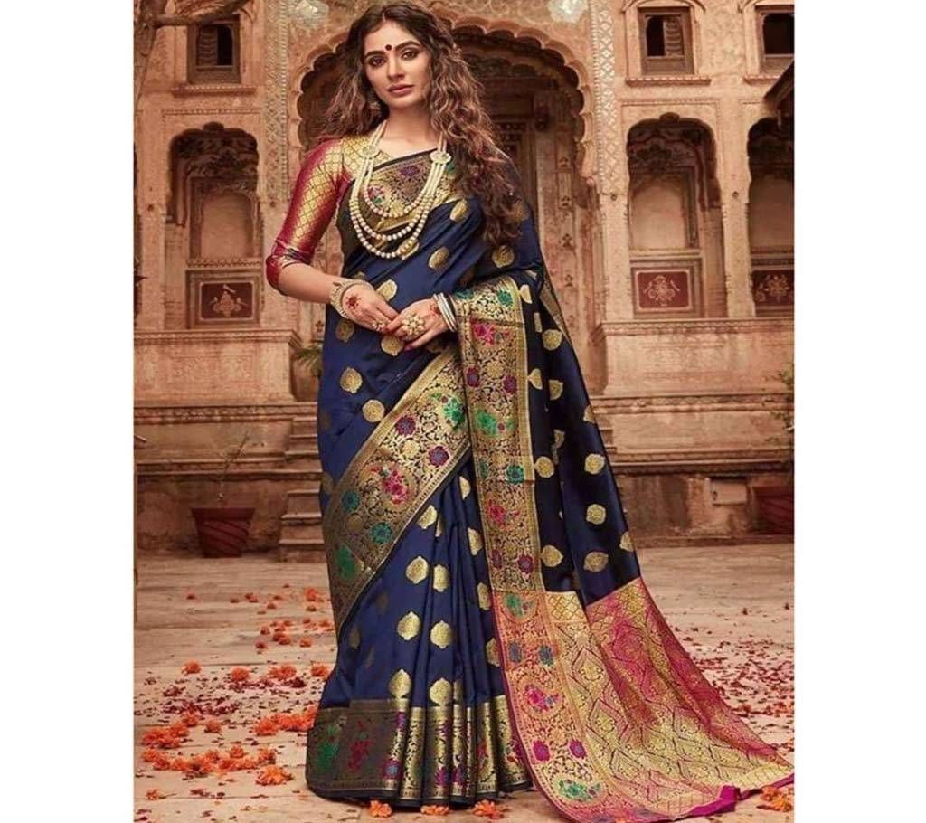 kanchipuiram kanthsona silk embrodery Soft Saree for Women