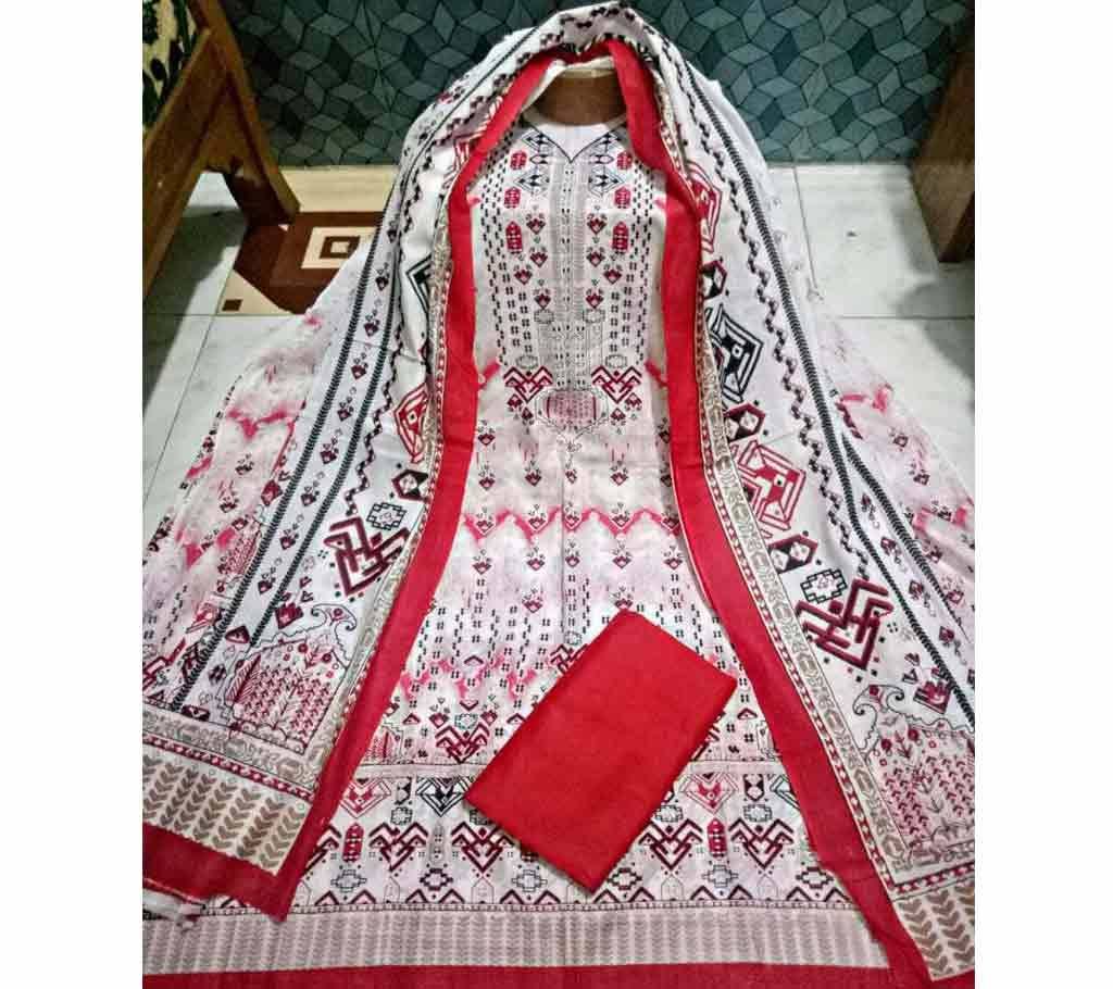 Unstitched Firdous Digital Print 3 pice - 015 - 6ND