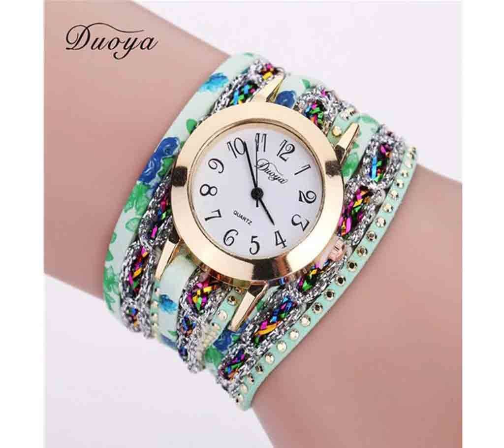 Round Shape Bracelet Watch For Women 