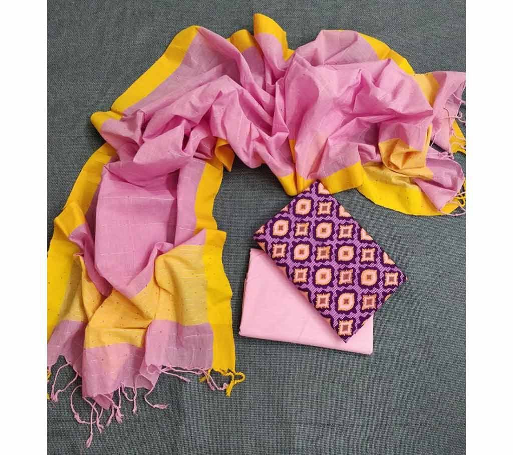 Homemade Tat Original Cotton Multi Color Deshi Shalwar Kameez-
