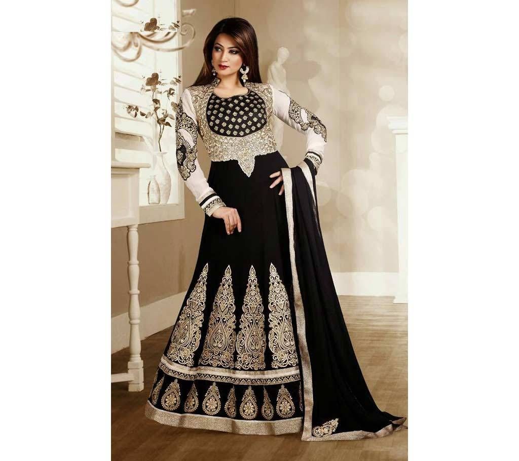 Semistitched Georgette Long Party Suit
