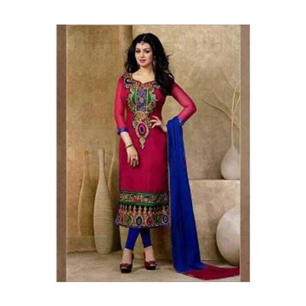Semistitched Embroidery Three-pcs