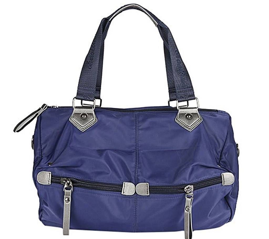 Navy Blue Polyester Travel Bag For Women
