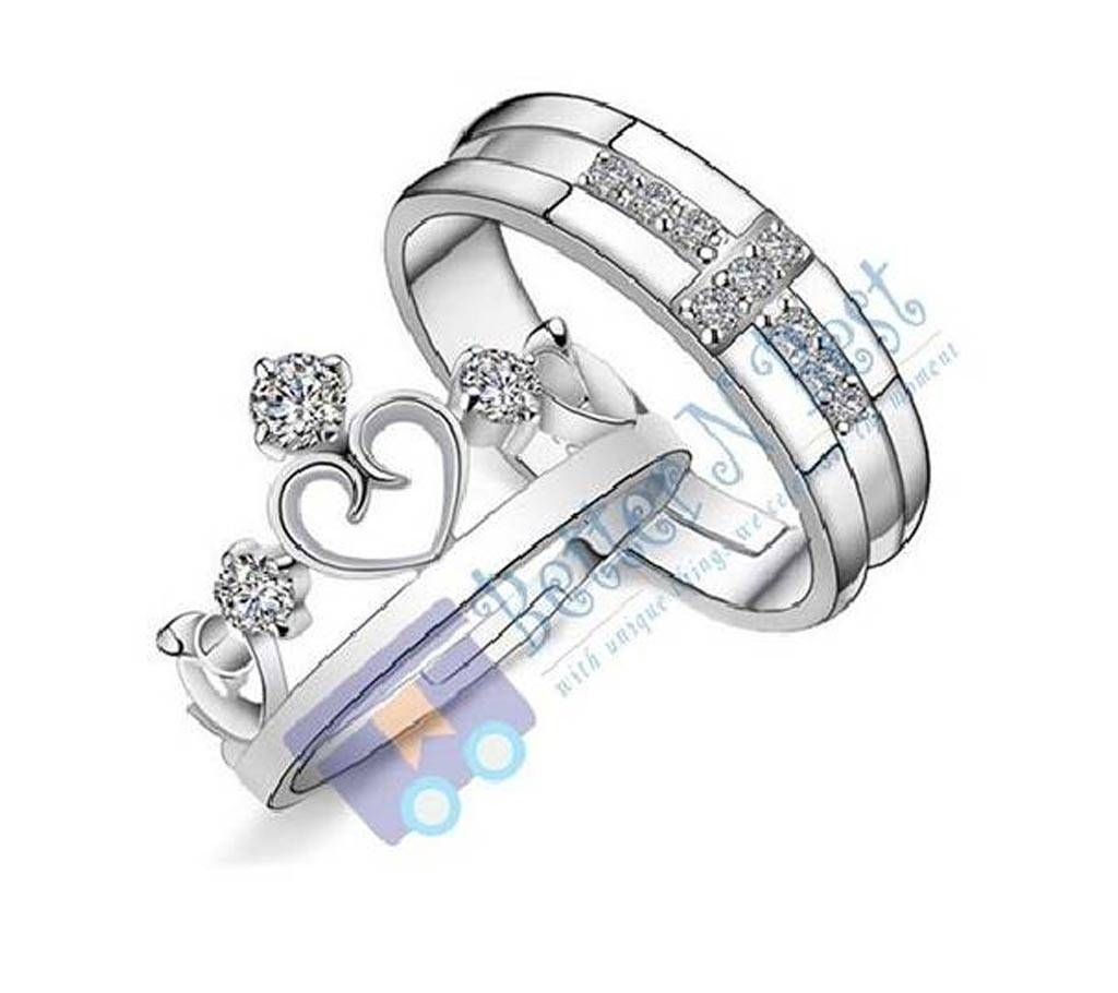 Couple Rings Wedding Band His and Her Promise Ring