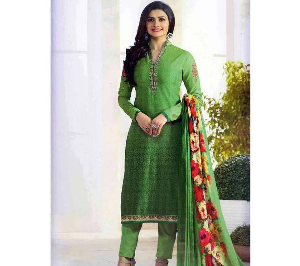 Vinay Jasmina Lotus Unstitched Cotton Three Piece 