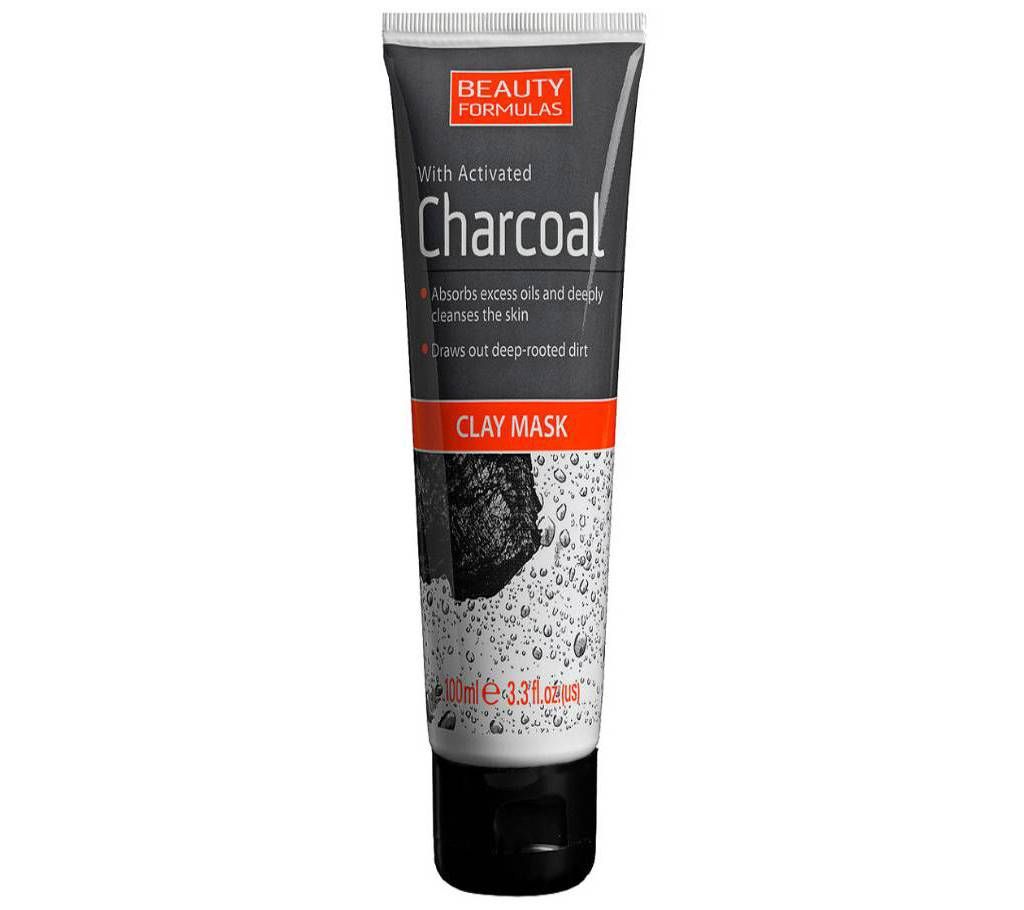 Beauty Formulas With Activated Charcoal Clay Mask UK 