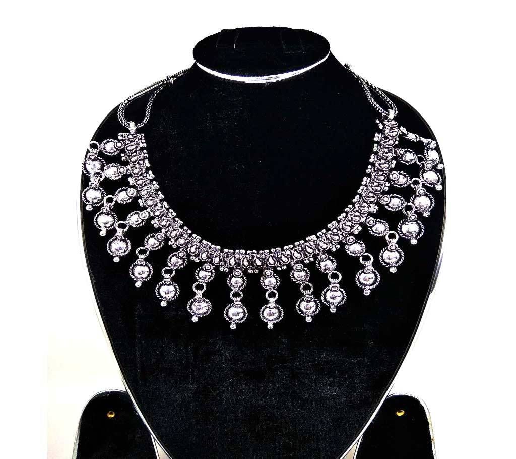 Afgan silver plated choker 