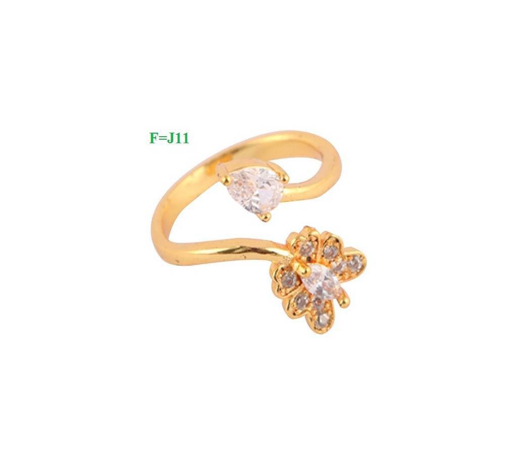 Ladies Gold Plated Finger Ring -j11