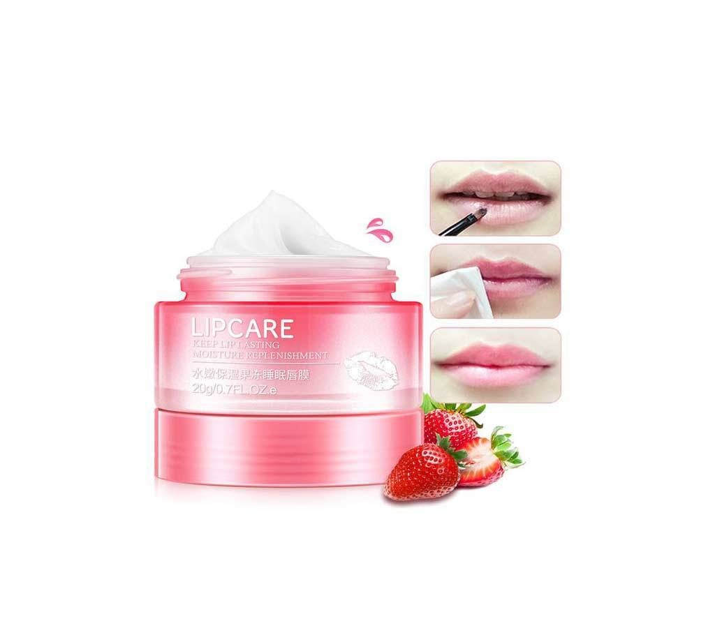 BIOAQUA Strawberry Lip Sleeping Mask Exfoliator Lips Balm 20g China
