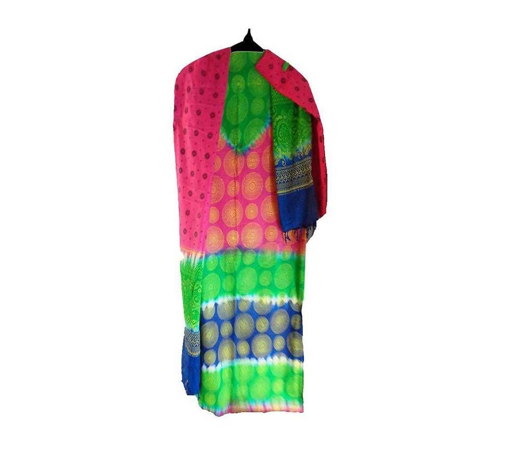 Unstitched Boutique and Block Printed 3 Pcs