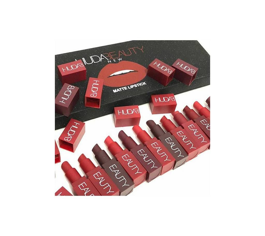 HUDA BEAUTY LIPSTICK SET OF 12 China