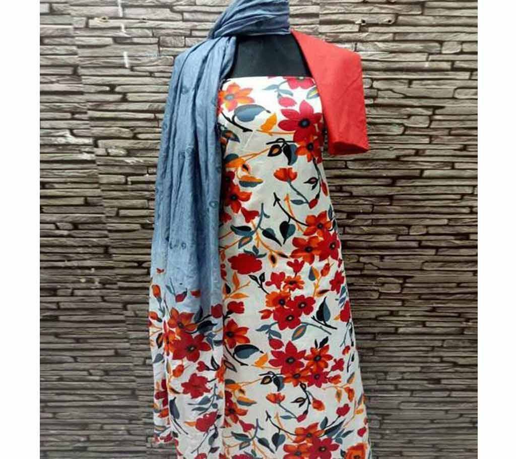 Unstage Joypuri three pieces dress-RED
