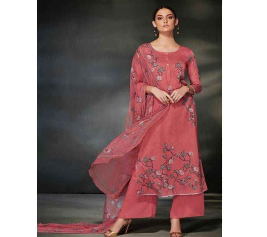  Ganga Garnet semi stitched printed salwar kameez