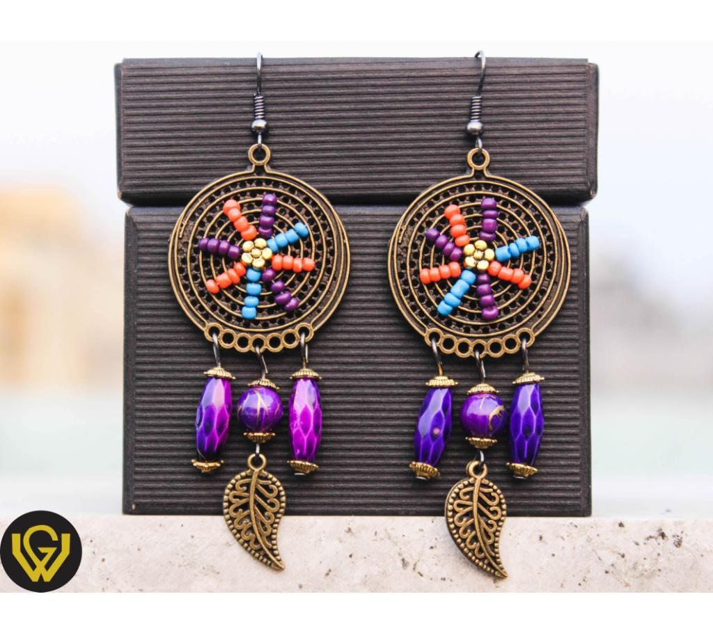 Dreamcatcher Earring Purple