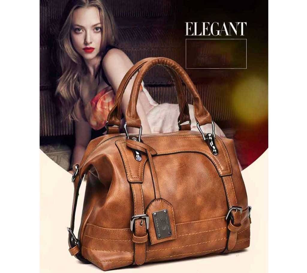 Retro Ladies Fashion Vintage Color Soft Comfy Large Shoulder Handbag