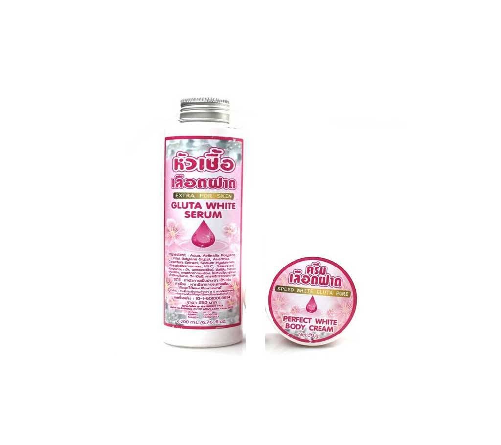Combo of Perfect White Body Cream and Speed White Gluta Pure Serum 2oo ml China