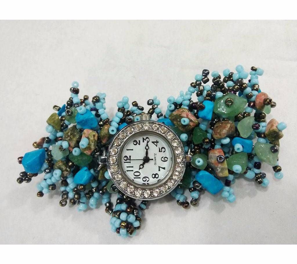 Stone Ball Ladies Wrist Watch
