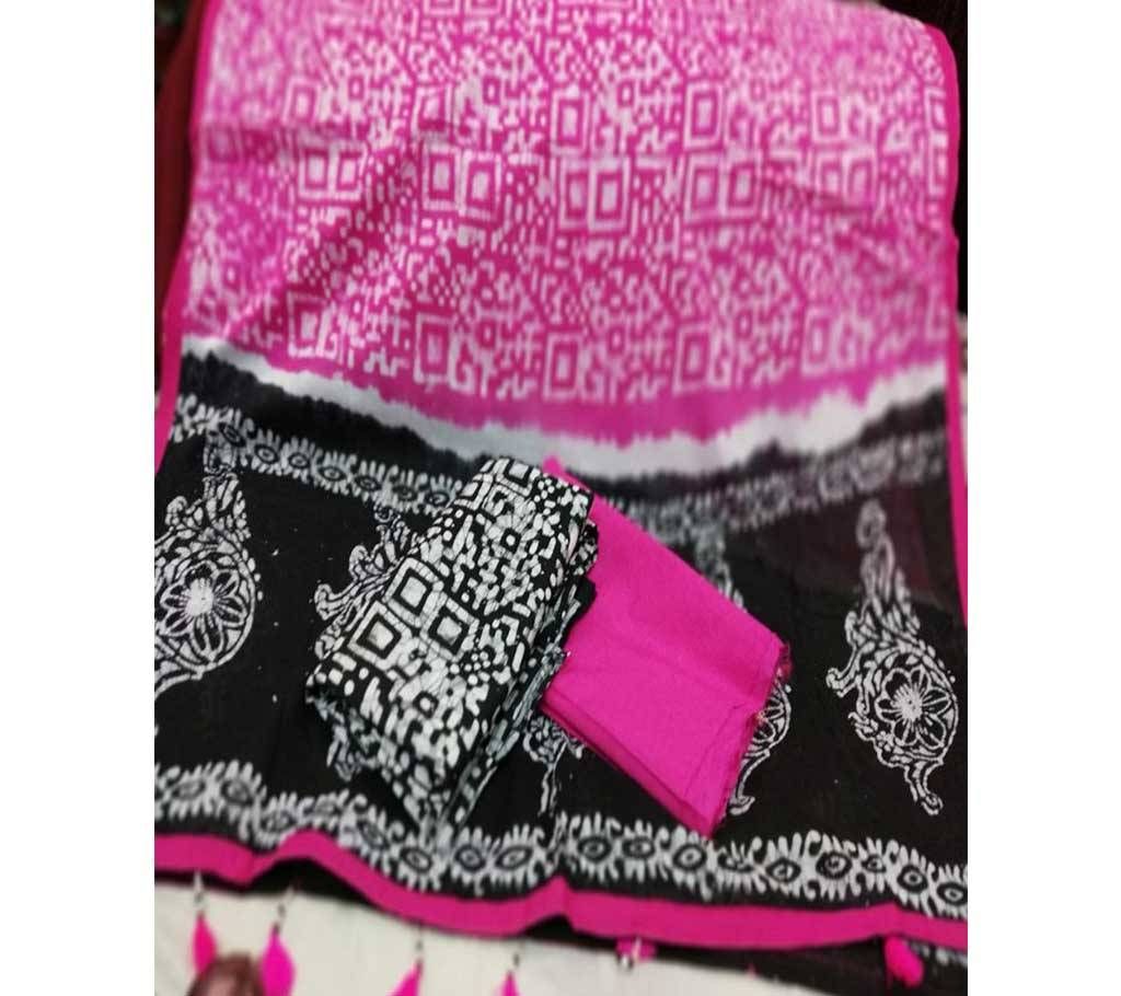 Unstitched Organdy Batik 3pcs