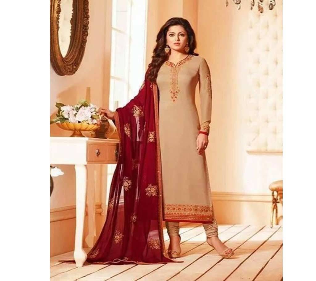 Georgette Unstitched Three piece Shalwar Kameez for Women Copy