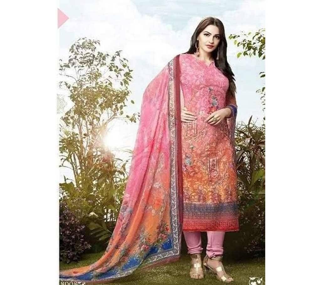 Cotton Unstitched Three Piece Copy