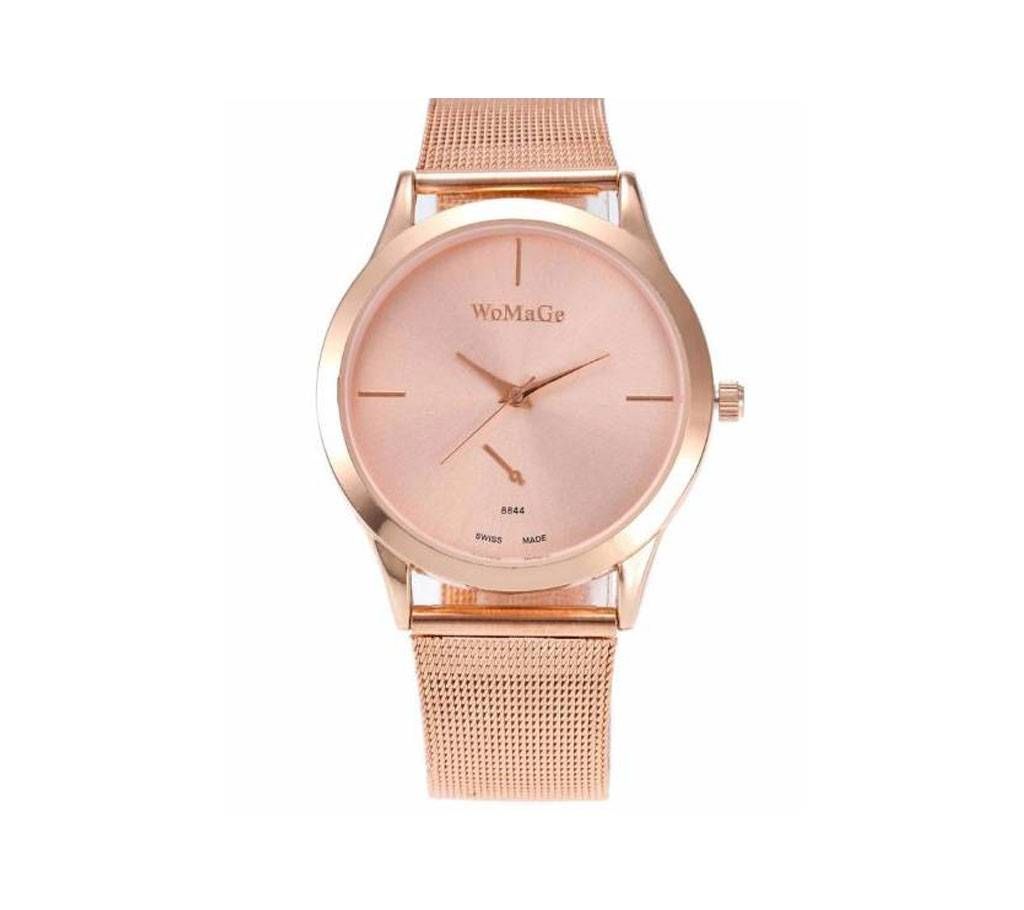 Mesh belt ladies watch