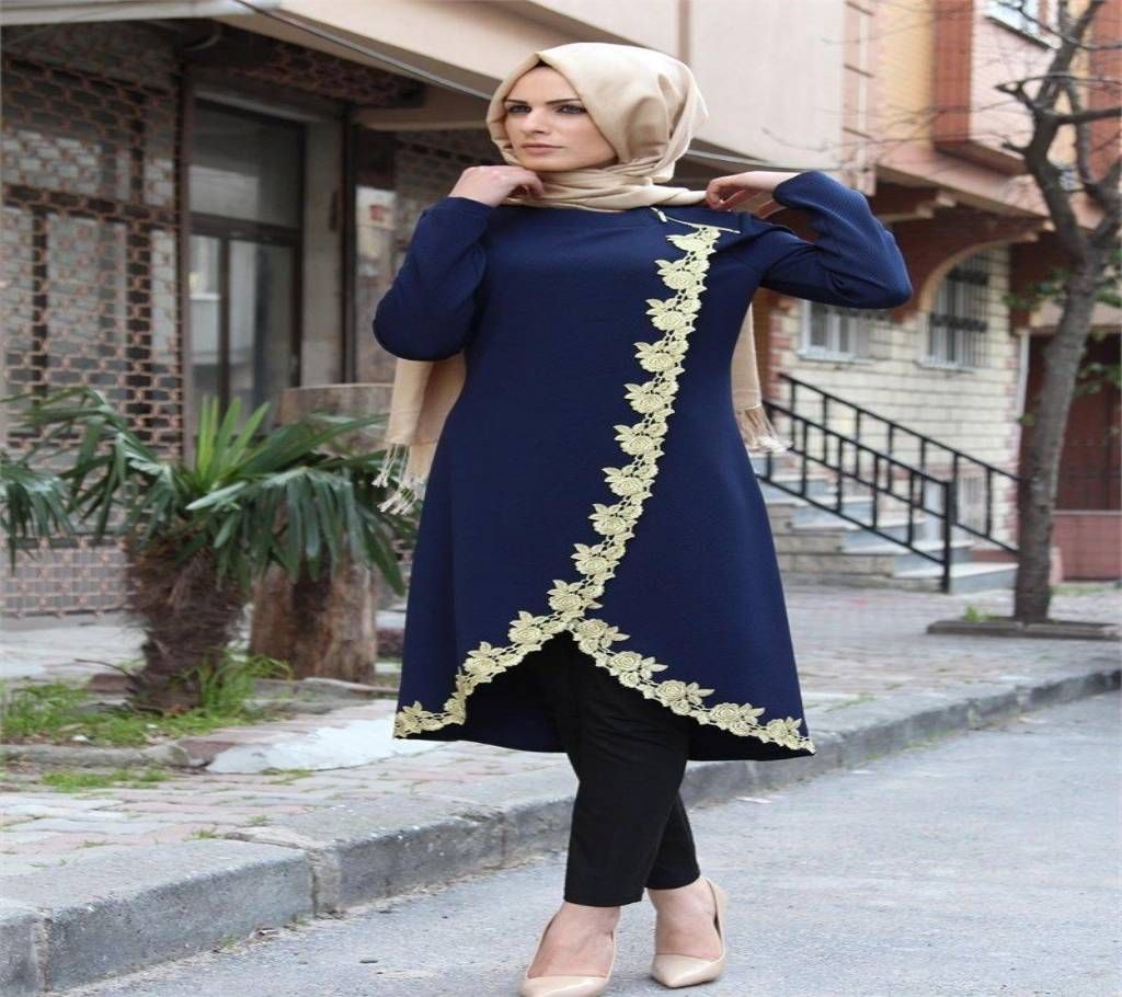 Royal Blue Georgette Borka For Women