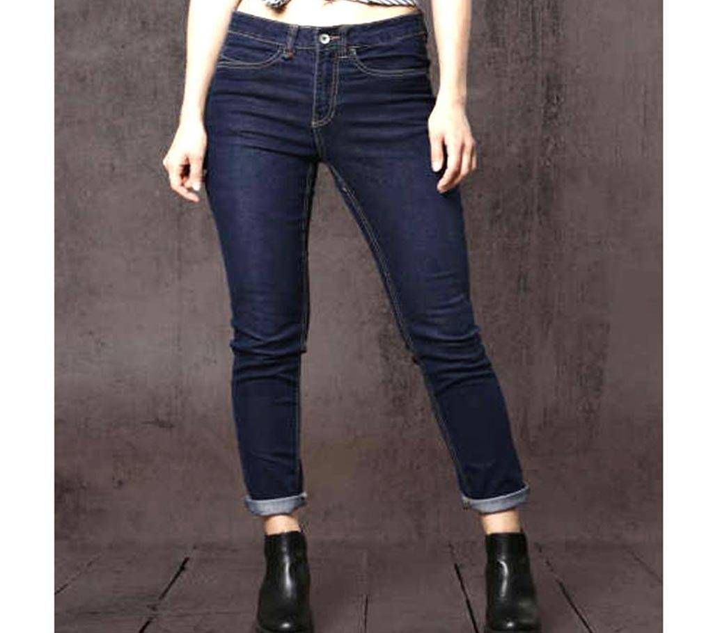 Ladies smart stretch jeans pant  