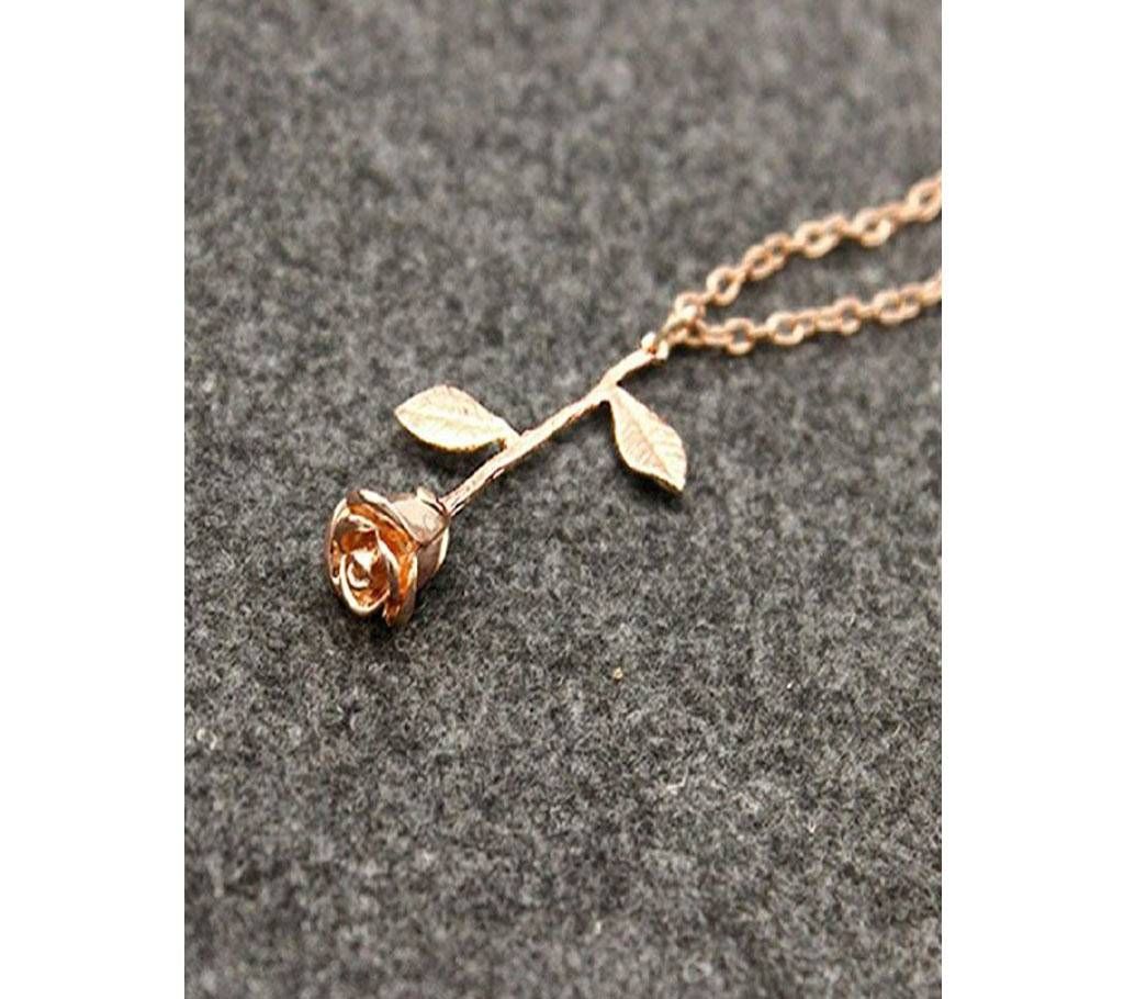 Neckpiece with Rose charm.