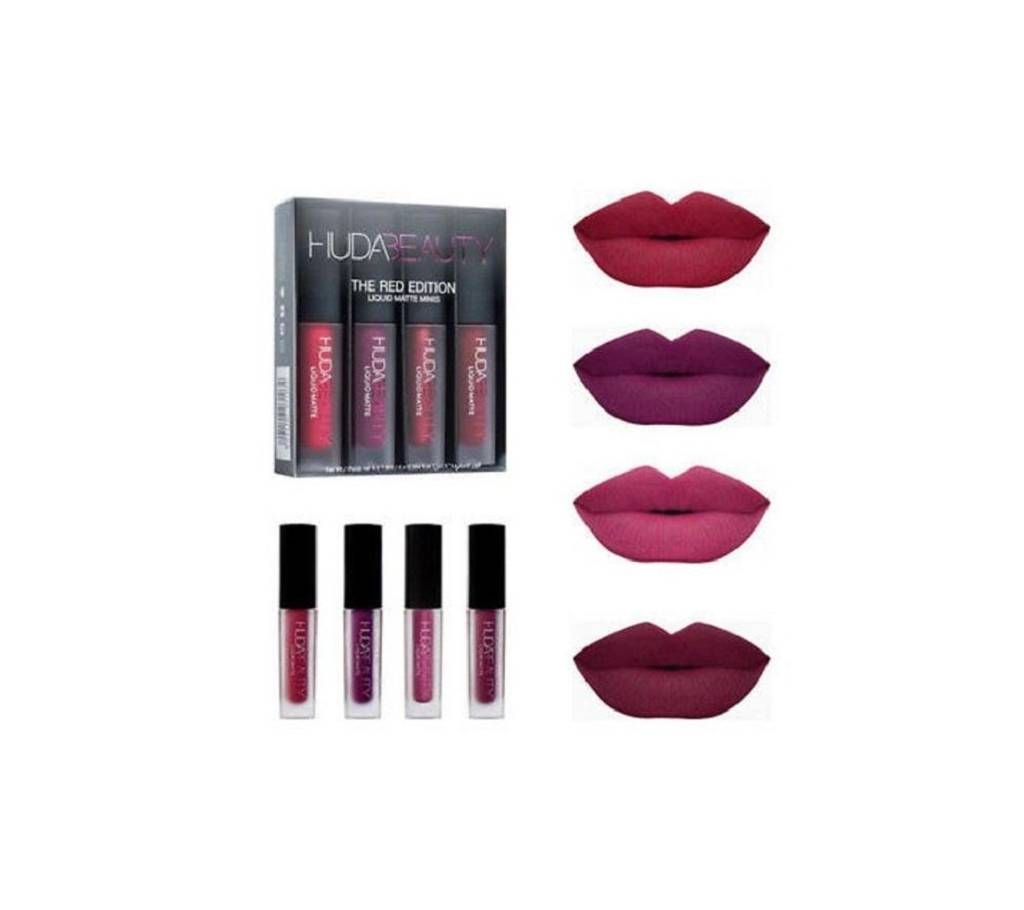 Huda Beauty Liquid Red Edition Lipsticks