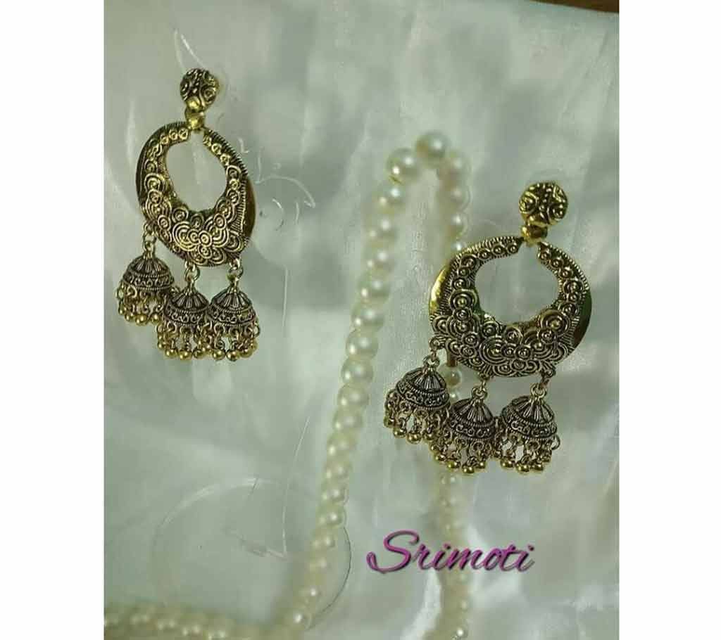 Jhumka Earring Copper Colour