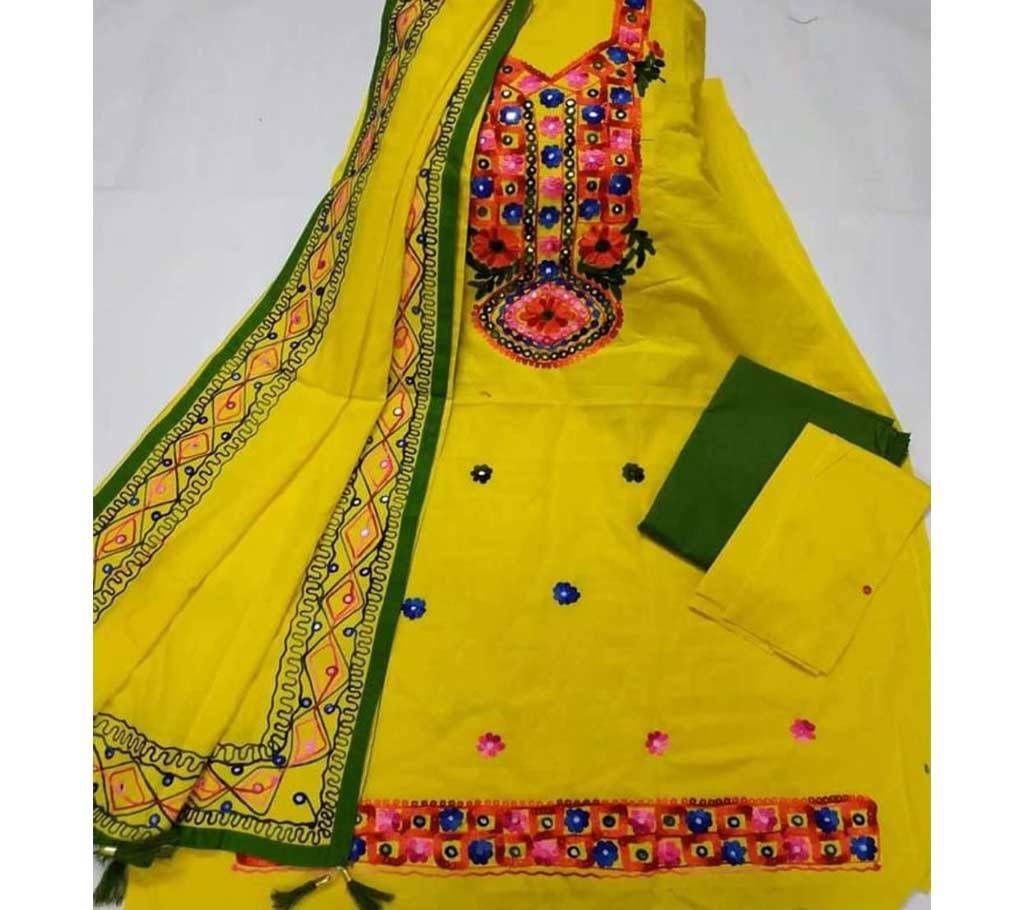Unstitched Ary Hand work with Ambrodary Shalwar Kameez for Women-15