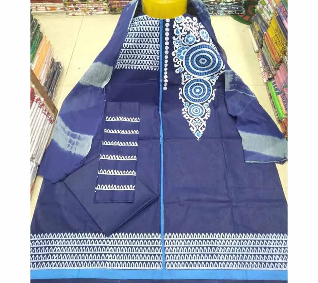 Rajdhani Voil Cotton Block Printed Shalwer Kameez for Women-13