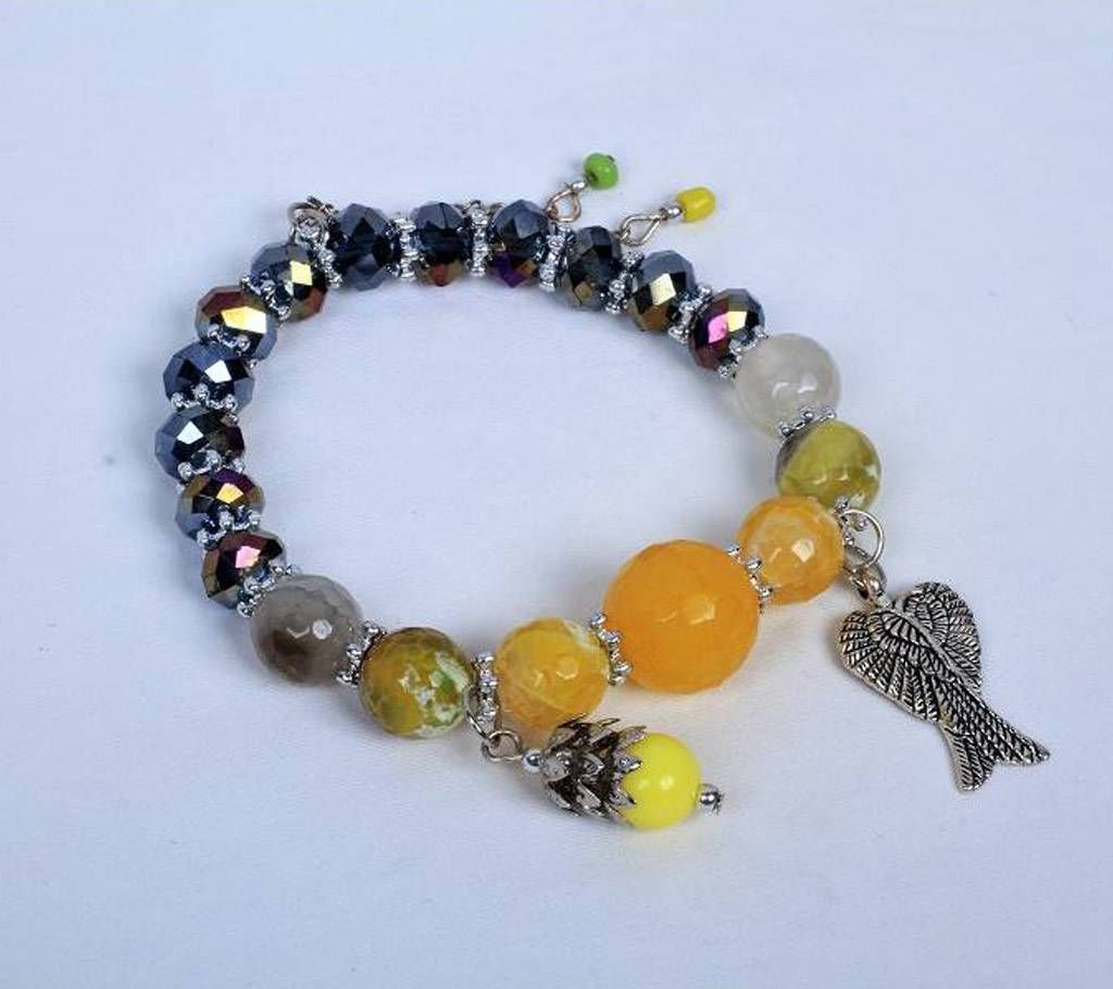 Yellow Real Marble Stone Bracelet