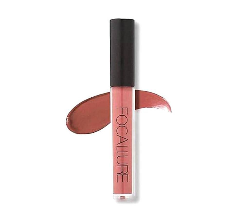 Focallure Waterproof Matte Liquid Lipstick - Ruddy Pink 3.6gm - China Original 