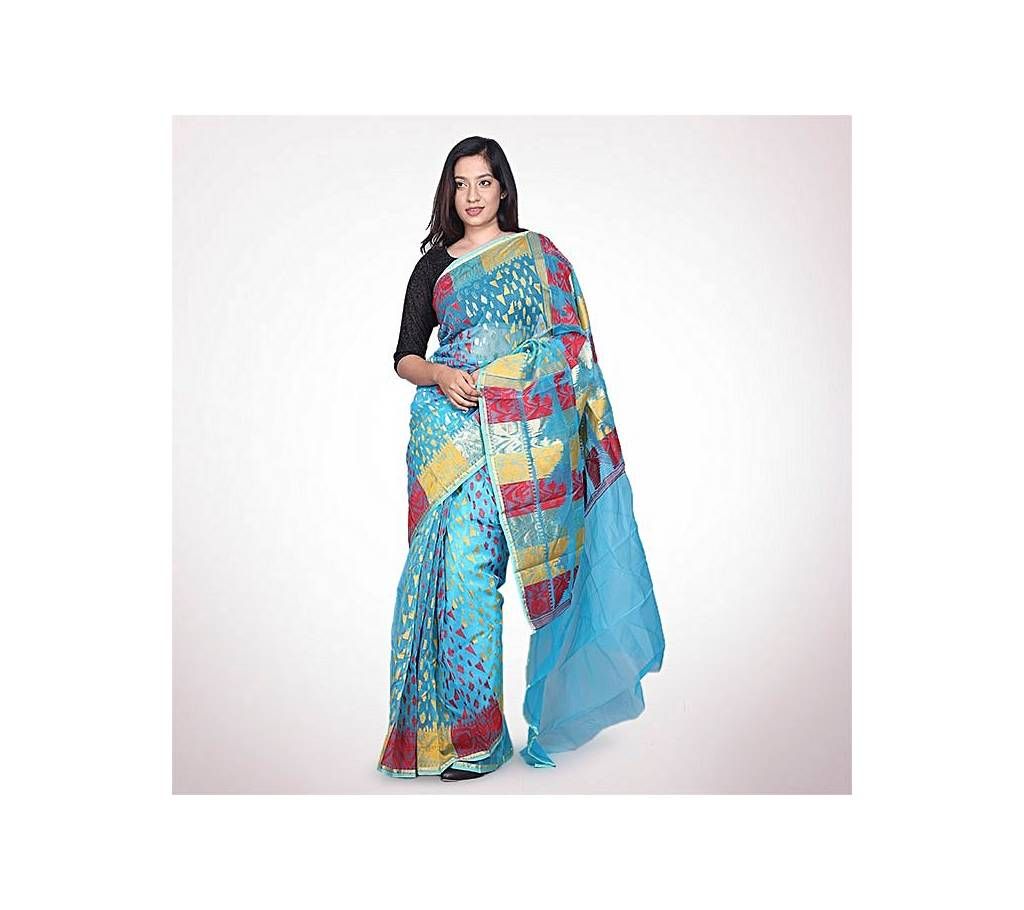 muslin jamdani sharee firoza 